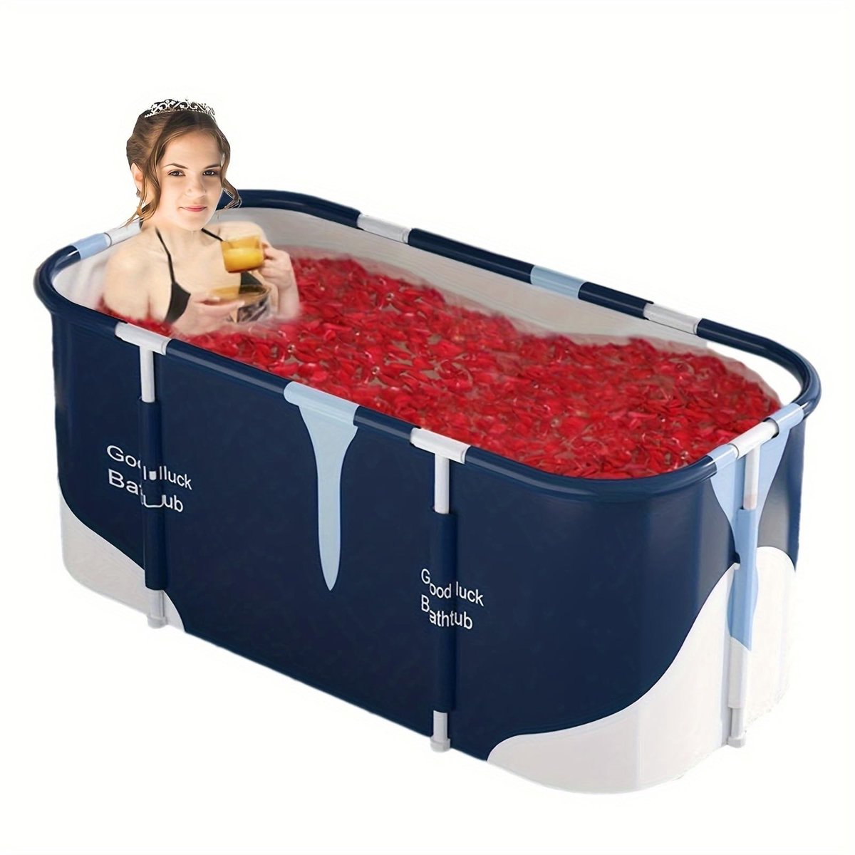 Opvouwbaar Bad, 140 x 60 x 50 cm, Voor Thuis en Mobiel Gebruik