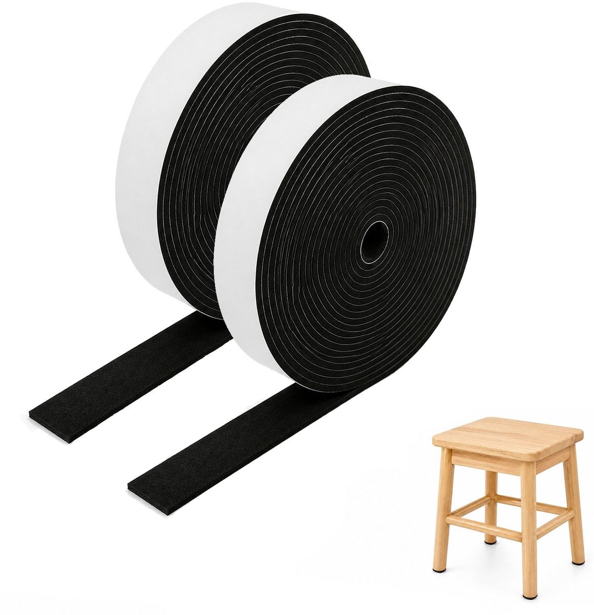 Omgoods - Zelfklevend Viltband voor Meubels, 10 m x 20 mm