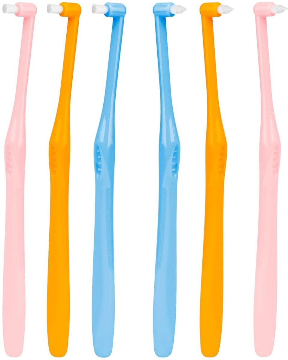 Omgoods - Set van 6 Tuft Tandenborstels voor Nauwkeurige Reiniging