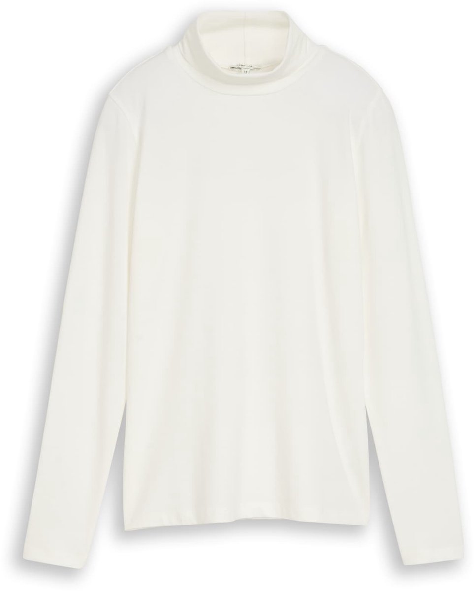 Tom Tailor - Basic shirt met col - Maat L - Whisper White