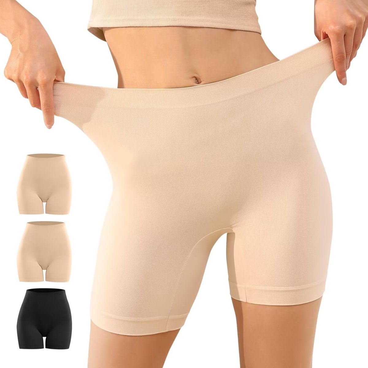 Fietsbroek voor dames, 1/3 stuks, hoge taille, onderbroeken met korte pijpen, boxershorts, onderjurk, rok, anti-schuren, korte leggings