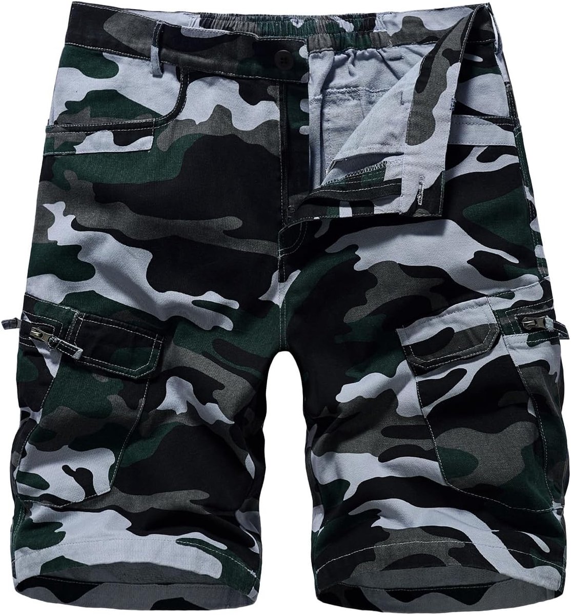 Shorts Casual katoenen combatshort met meerdere zakken