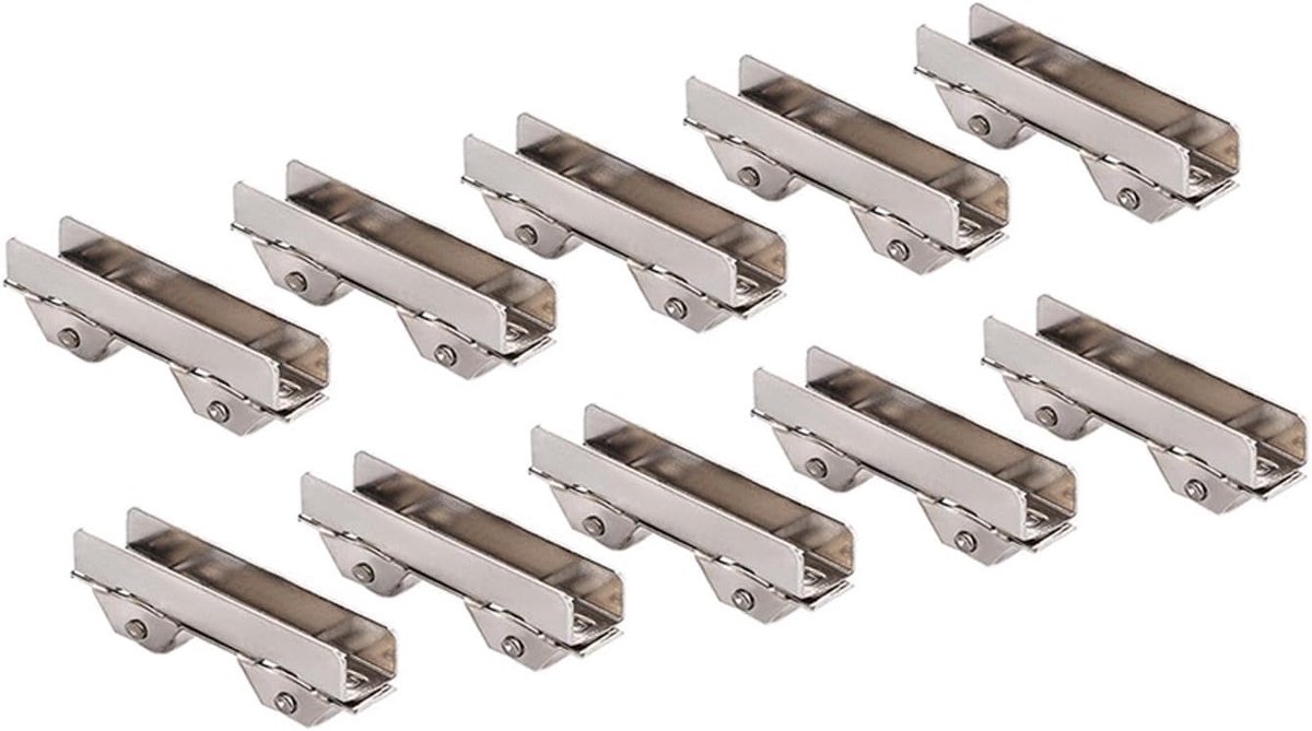 10 stuks schuifdeurwielen met sleuf, 6 mm brede schuifdeurrol voor schuifdeur, vervanging voor glazen deur, lade, meubels, douchekatrollen