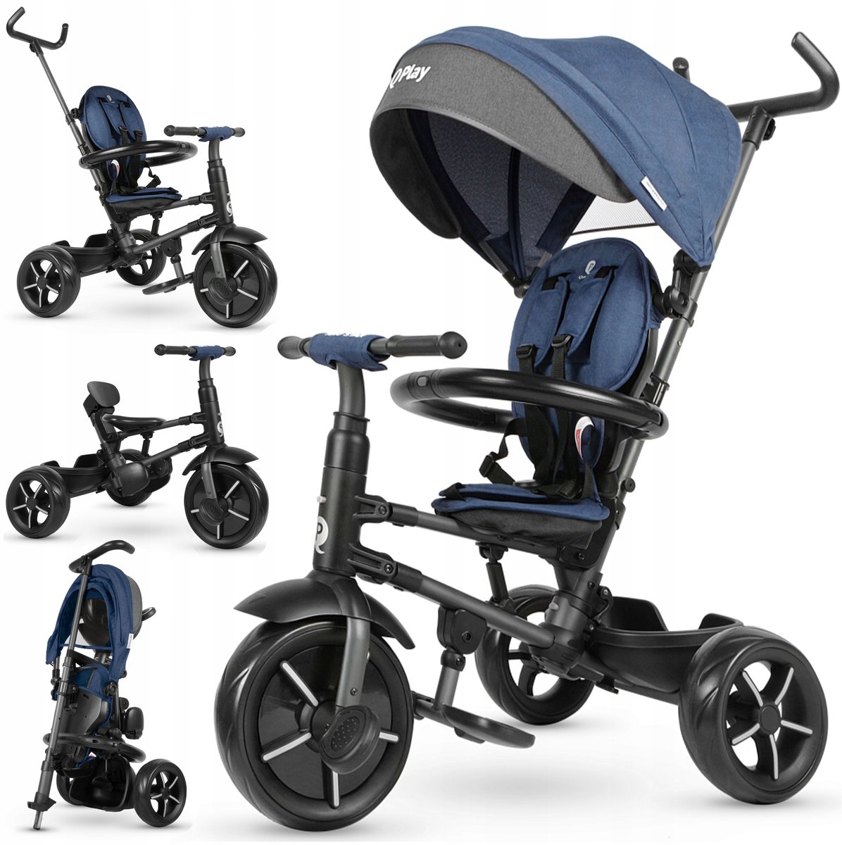 Veelzijdige Driewieler 3-in-1: Loopfiets, Duwfiets & Kinderfiets