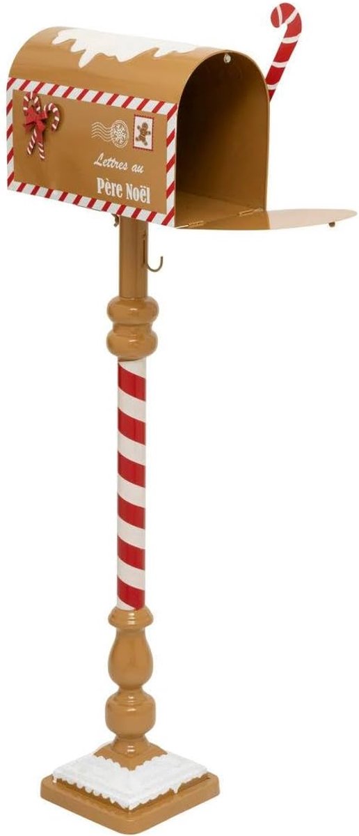 Feeric Lights & Christmas Kerstdecoratie Brievenbus - Metaal - H100 cm