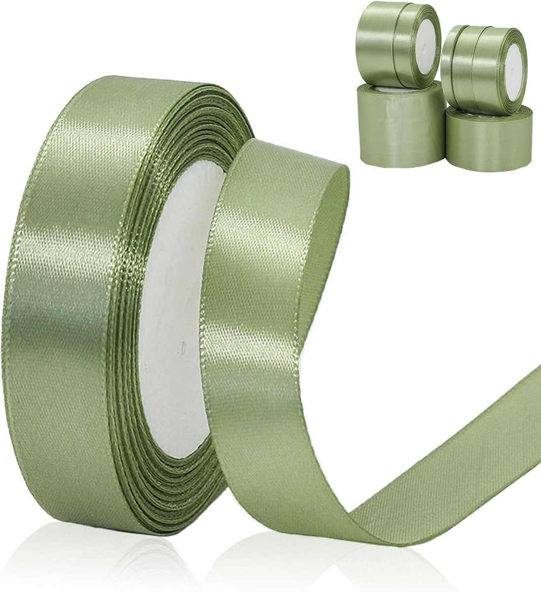 Satijnen lint voor het maken van geschenken, dubbelzijdig polyester, 20 mm x 23 m, geschenkverpakkingslint, dik lint voor taartdecoratie, doe-het-zelf naaiproject, feestballon en