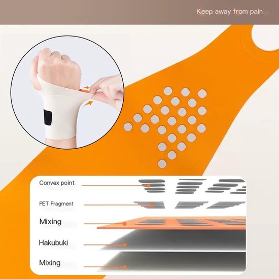 2 verstelbare polsbandages voor carpaal tunnel, pijnverlichting, sport, fitness — afbeelding 2
