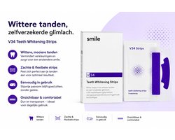 Smilekit Tandenbleek Strips Zonder Peroxide – tanden bleken – Witte Tanden – Veilige Tandenbleekset voor Thuis