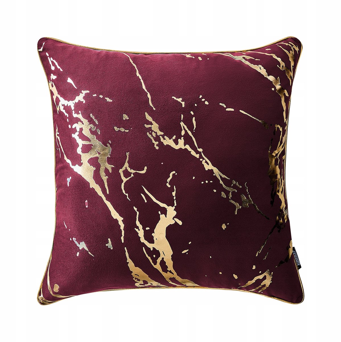 Decoratieve Kussenhoes Lanai 45x45cm - Zacht Velours, Bordeaux Rood