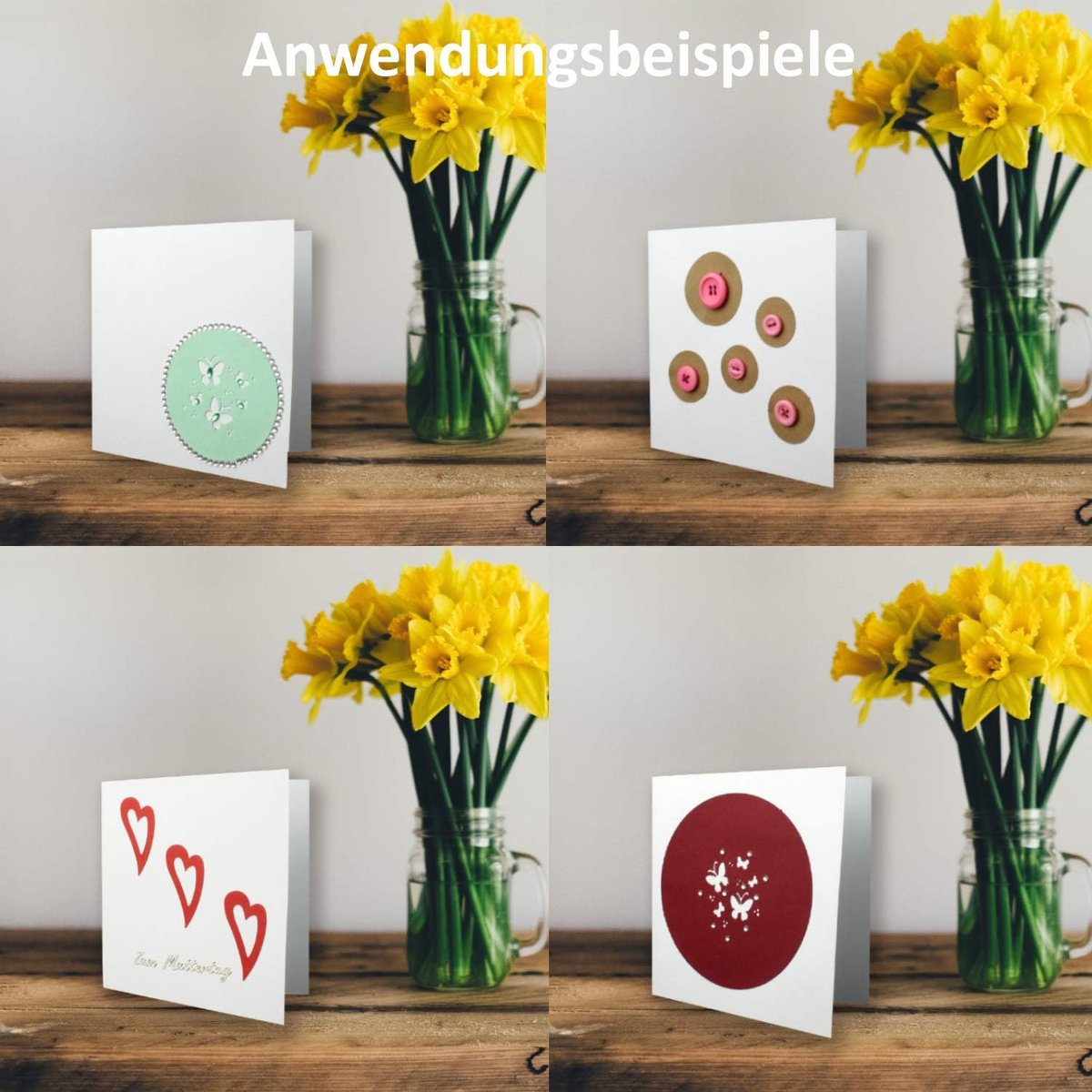 25x vierkante vouwkaartenset incl. enveloppen 14 x 14 cm blanco in crème - ideaal om zelf vorm te geven en te creëren