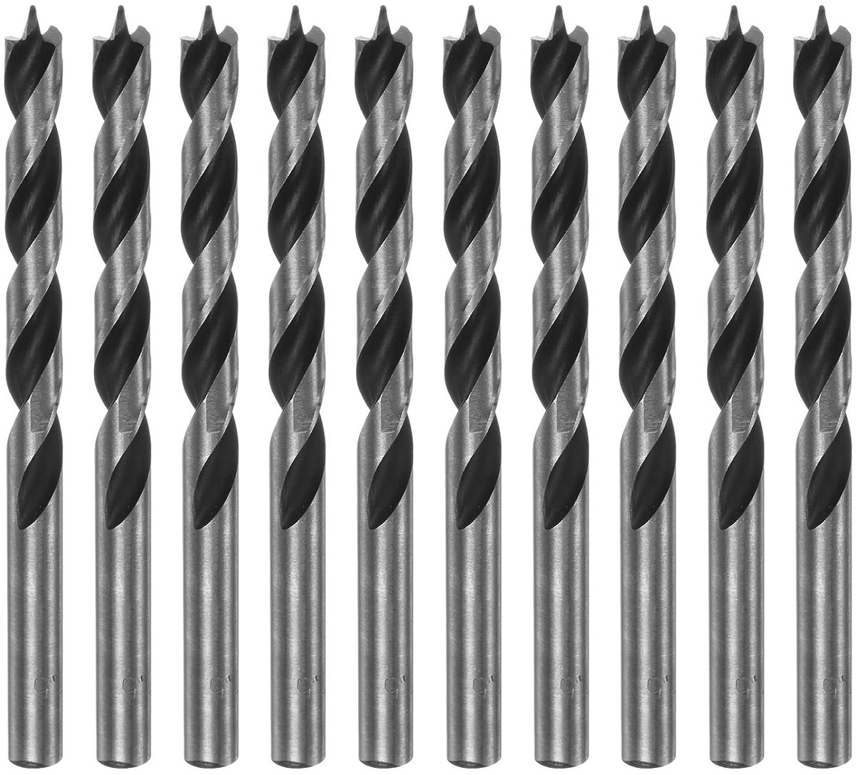 Brad Point, 10 stuks, 7,5 mm, diameter rechte schacht, ronde schacht, metrische boorpunt, boordiepte, spiraalboor voor timmerman, hout, kunststof, rubber