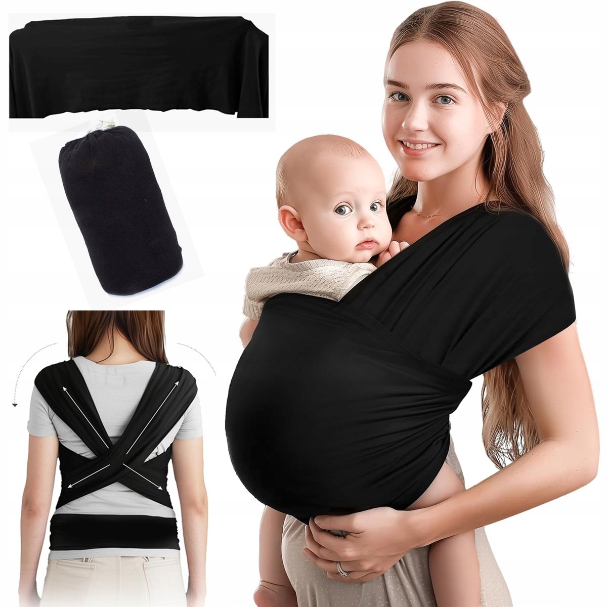 Draagdoek Baby - Ademend & Ergonomisch voor Ouders