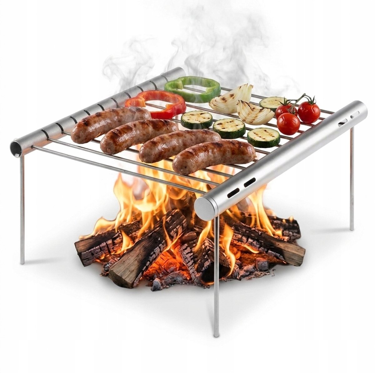 Compacte draagbare grill - Ideaal voor kamperen en buiten