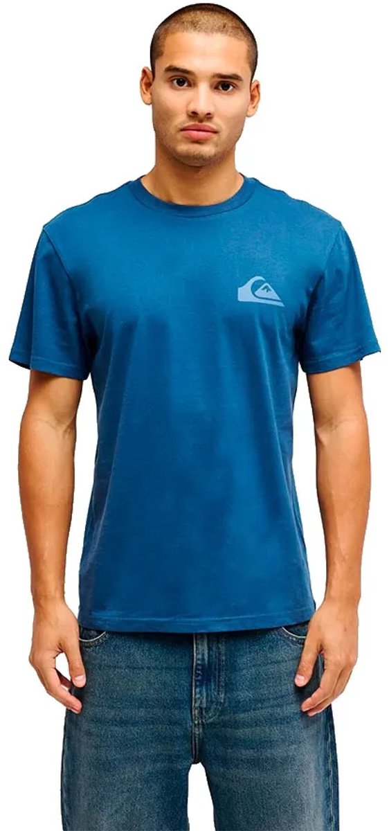 Quiksilver Evo Mini Logo T-shirt Met Korte Mouwen M Man Denim