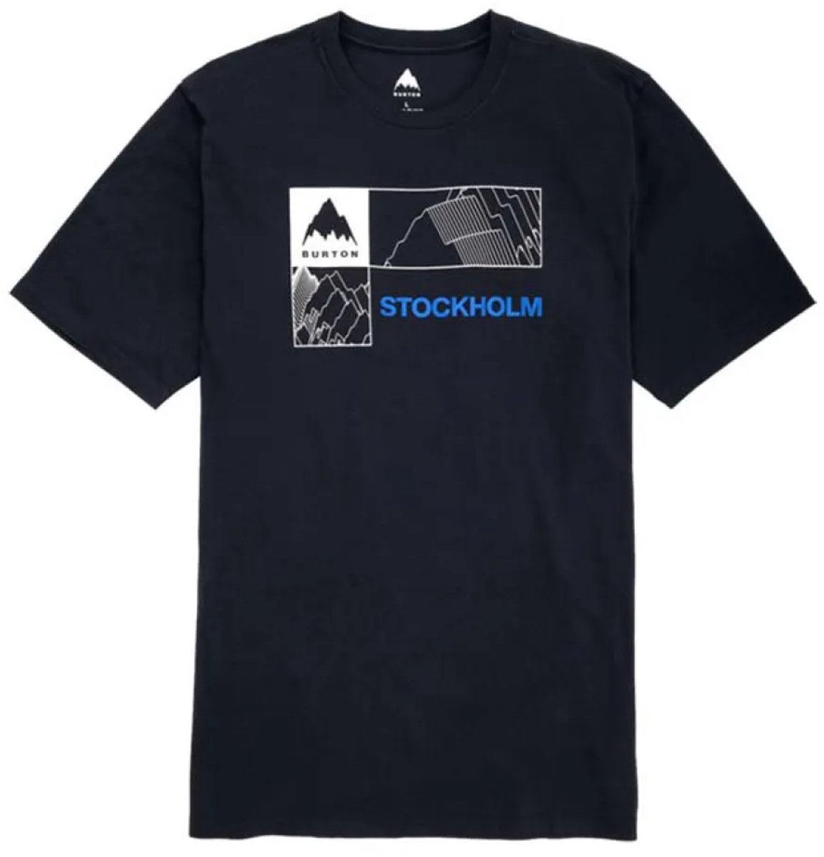Burton Local T-shirt Met Korte Mouwen Zwart S Man