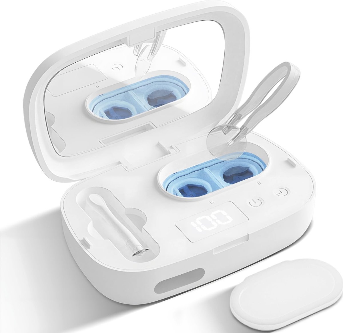 Elzusha - Ultrasone Contactlensreiniger met 48 kHz Frequentie en UV-Licht