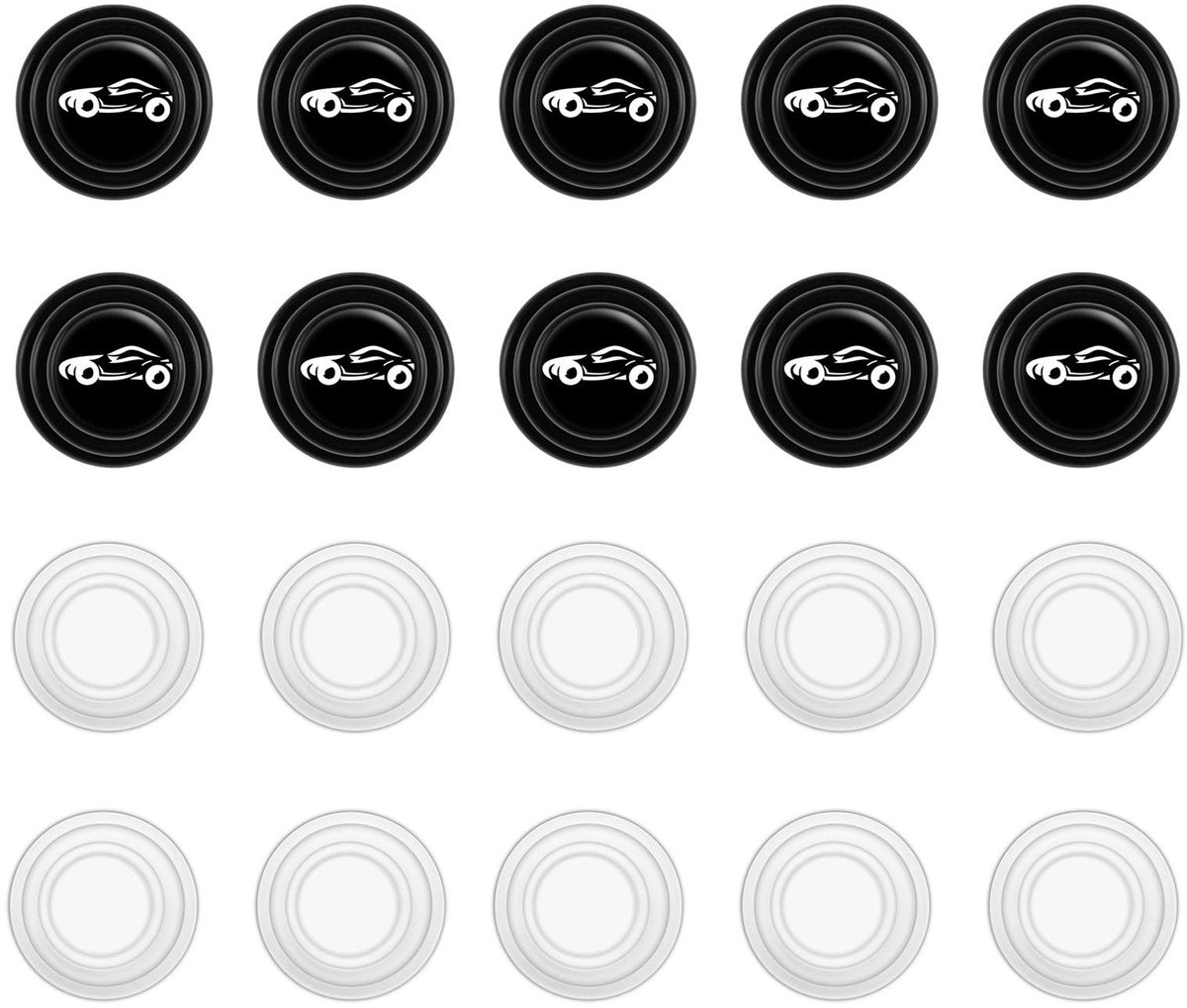 SolidKeus - 20 Stuks PVC Auto Deur Schokabsorberende Beschermstickers