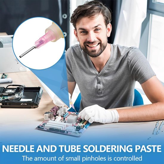 Kwalitatieve loodvrije soldeerpasta voor SMT, PCB en SMD elektronica reparaties - 3x10g, 272℃ smelttemperatuur — afbeelding 3