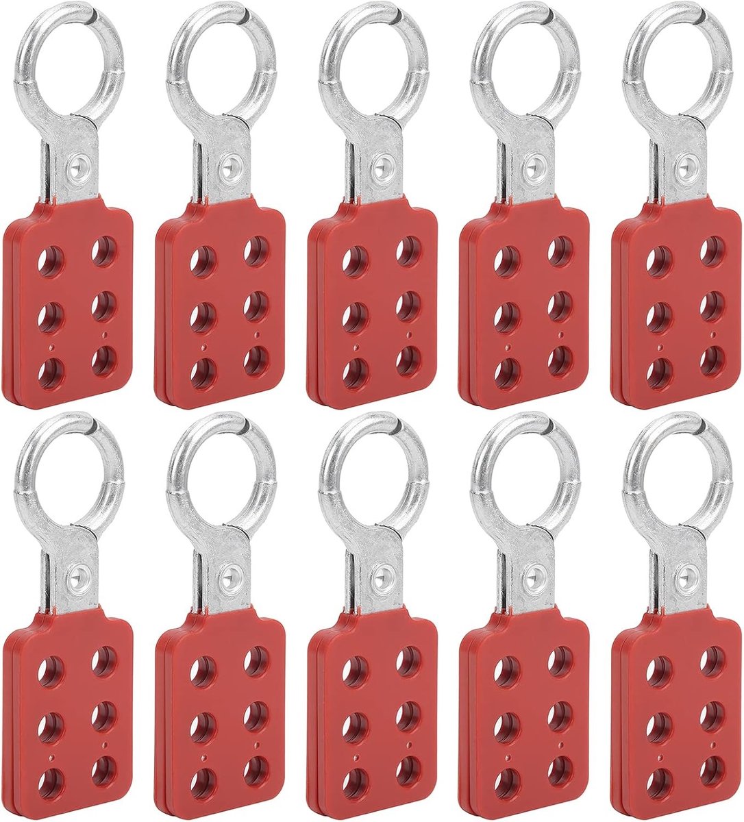 Veiligheidsbeugel met 6 gaten, Nylon handvat en Aluminium vergrendelhaak voor energiebeheer in industrie, chemie en elektriciteit