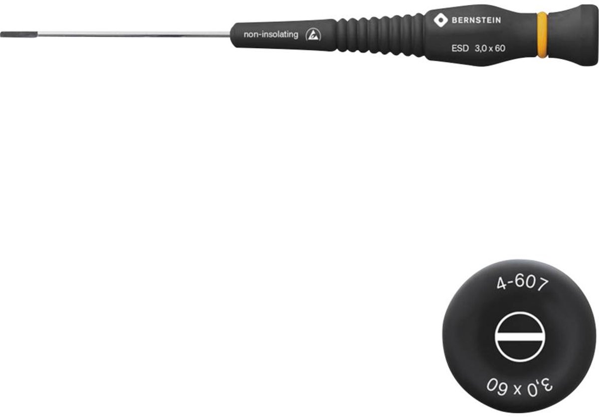 BERNSTEIN Tools for Electronics Elektronica en fijnmechanica Platte schroevendraaier Kopbreedte: 3 mm Koplengte: 60 mm