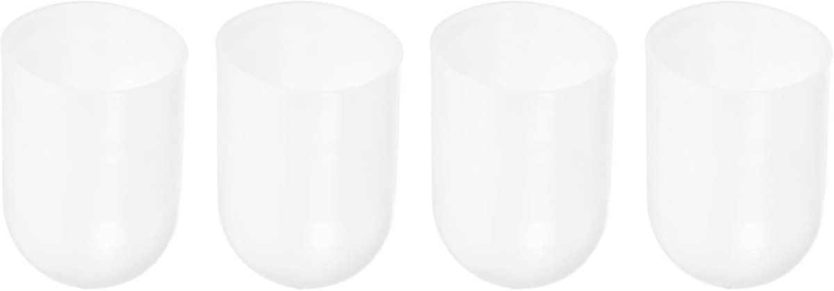 4 stuks siliconen eindkappen, 50 mm (1 31/32") ID 51 mm (2") hoogte, ronde beschermdoppen, flexibele rubberen doppen, afdekkappen voor schroeven, metalen staven, elektrische kabels