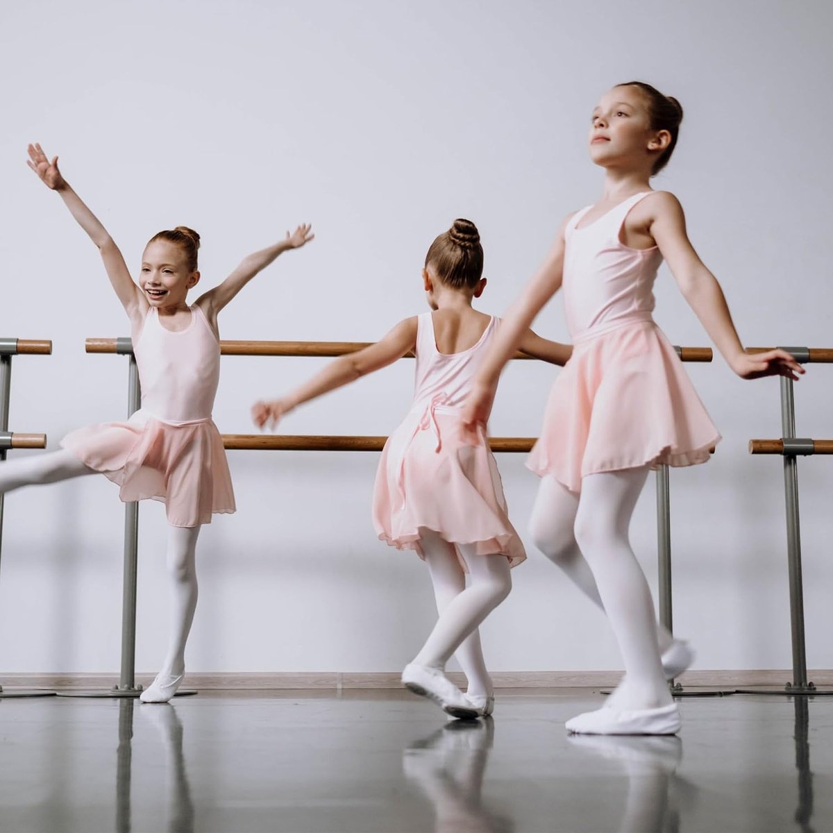 Balletpanty voor Meisjes en Dames, Danspanty Dans Legging met Voe,Ballet Tights For Ballerina's, Abrikoos & Wit