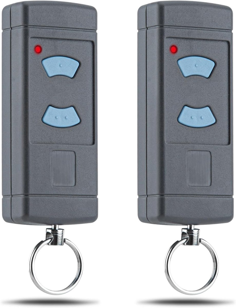 Set van 2 reservehandzenders HSE2-868 voor Hörmann poortaandrijving, 2-kanaals mini-afstandsbediening, compatibel met SupraMatic, ProMatic, RotaMatic & LineaMatic