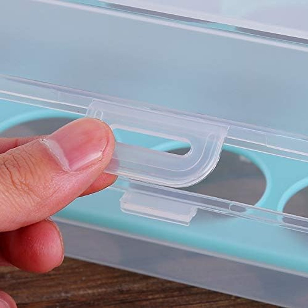 Keuken met deksel ei opbergdoos koelkast voedsel conservering doos ei lade kan worden gestapeld met 15 plastic ei dozen