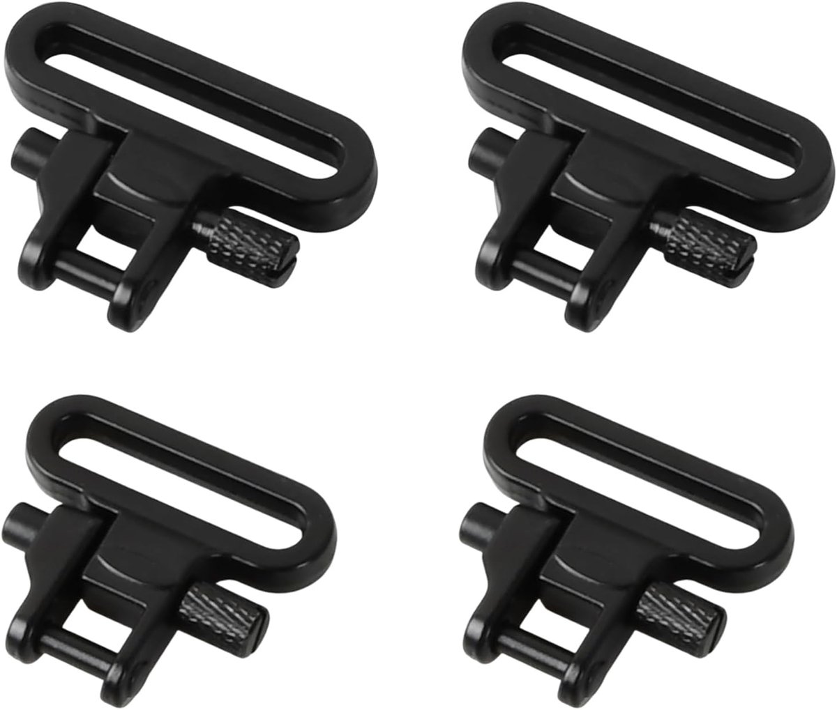 4 stuks Quick Detach Sling Sling Stud, Snelsluiting Riembeugel Schroeven Sling Mount, Sling Swivel Tactische Studs Heavy Duty Staal Snel Detach Riembeugel