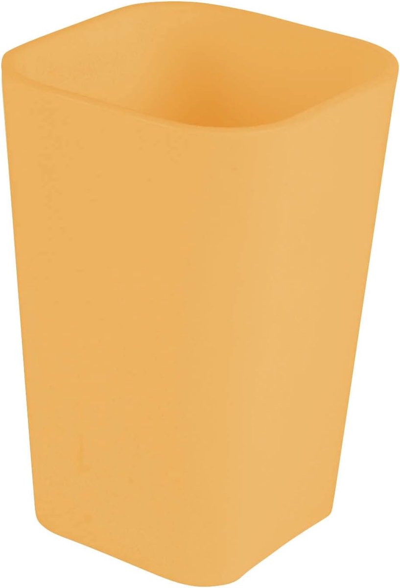Douceur d'intérieur, Beker (7,3 x 7,3 x 11 cm), vitamine oker, kunststof soft touch