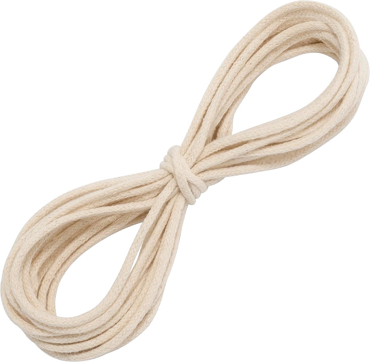 - C67821 - Decoratief koord 5 meter x 3 mm - van katoen - kleur ecru