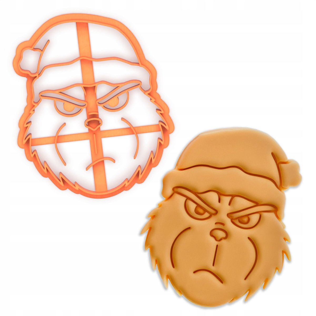 Kerst Grinch Koekjesvorm - Premium Kwaliteit