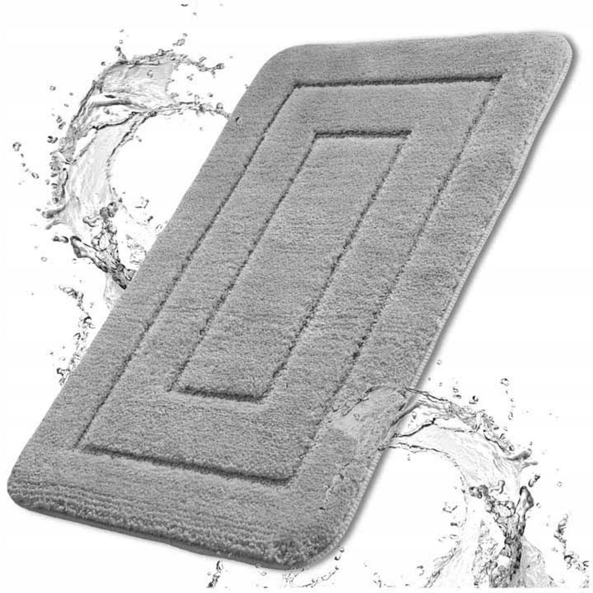 Zachte Antislip Badkamermat 50x80cm - Absorberend & Wasbaar
