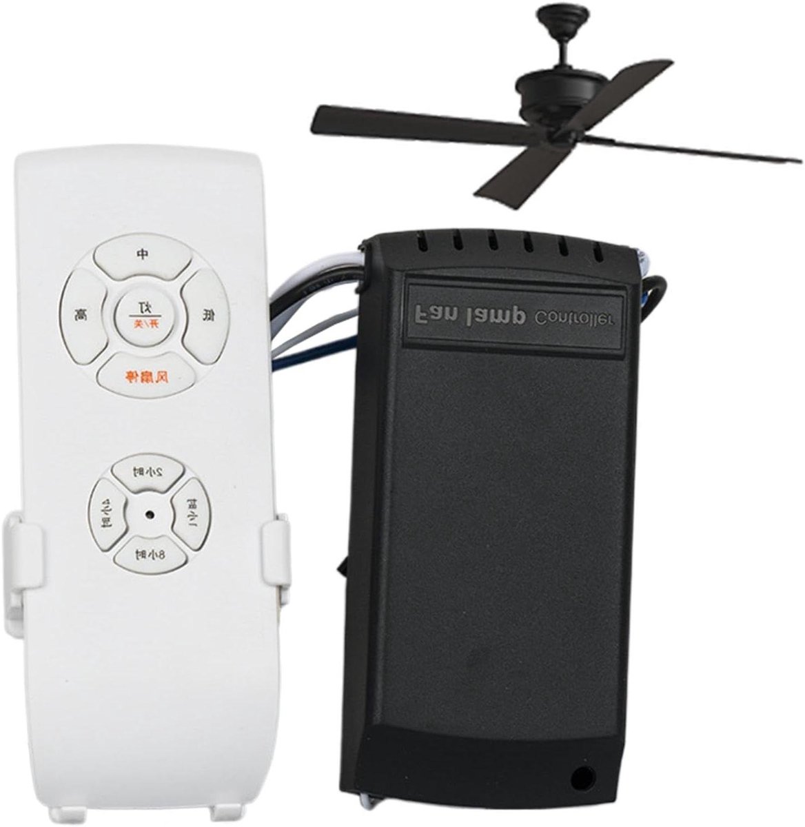 Afstandsbediening Plafondventilator - Ventilator Controller - Comfort Verhoging - Universele Compatibiliteit - 14.3 x 12.6 x 3.5 cm - Wit
