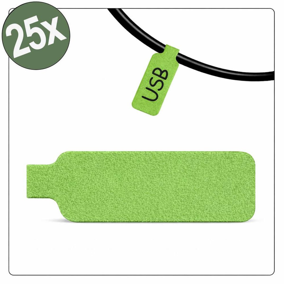 Quadrios 26CA793 26CA793 Kabeletiket 20 x 40 mm Kleur van het label: Groen Aantal etiketten: 25