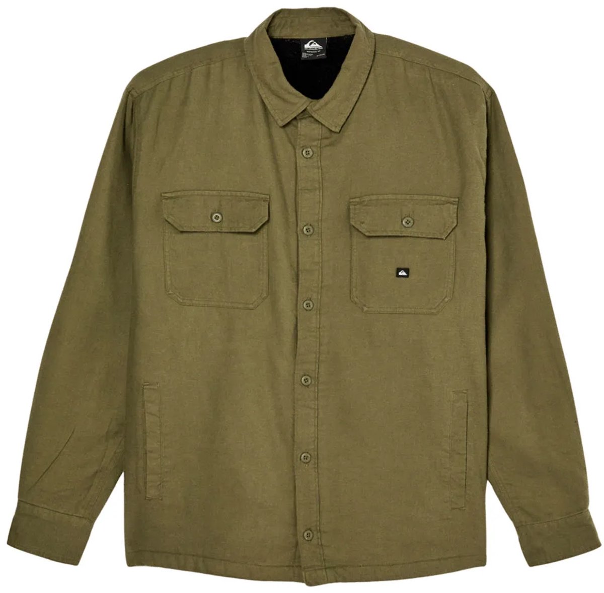 Quiksilver Sherpa Solid Overhemd Met Lange Mouwen S Man Grape Leaf