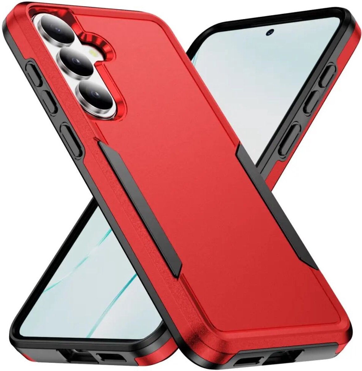 Back Cover Geschikt voor Samsung Galaxy S26 | Rugged Hoesje | Beschermhoes | Schokbestendige Hardcase | Shockproof | Tegen Vallen | Rood