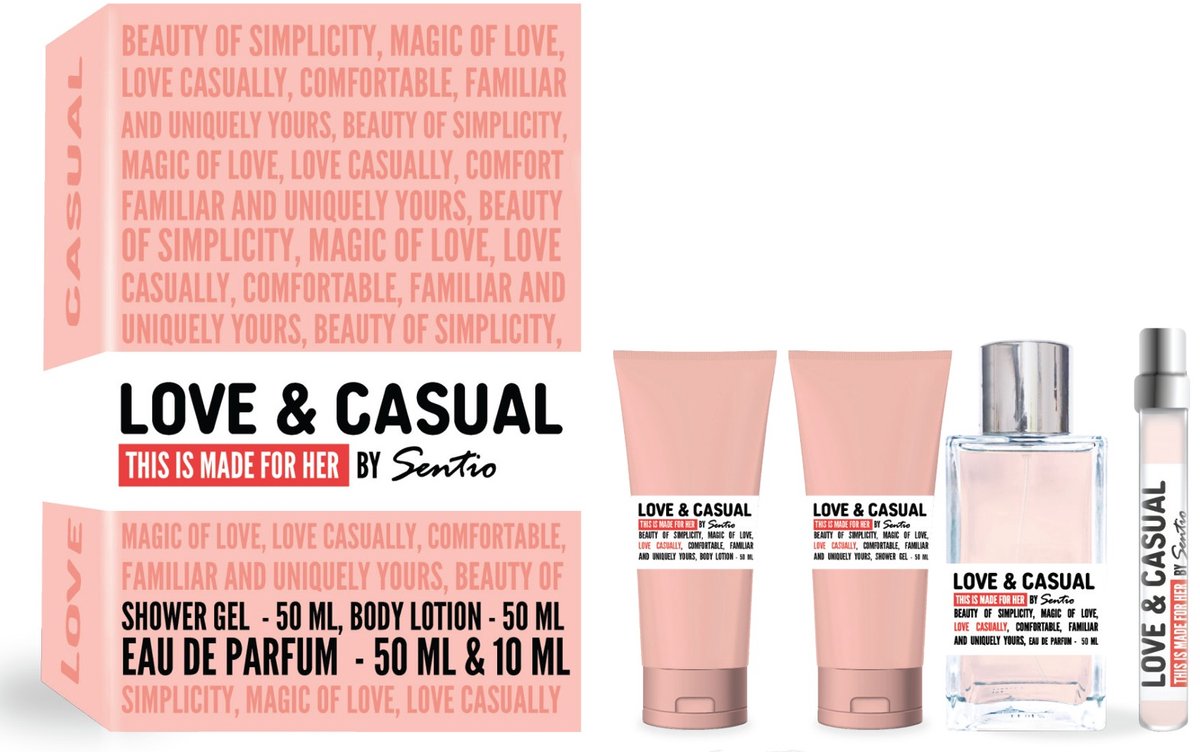 Sentio Love & Casual for Her Giftset Salmon