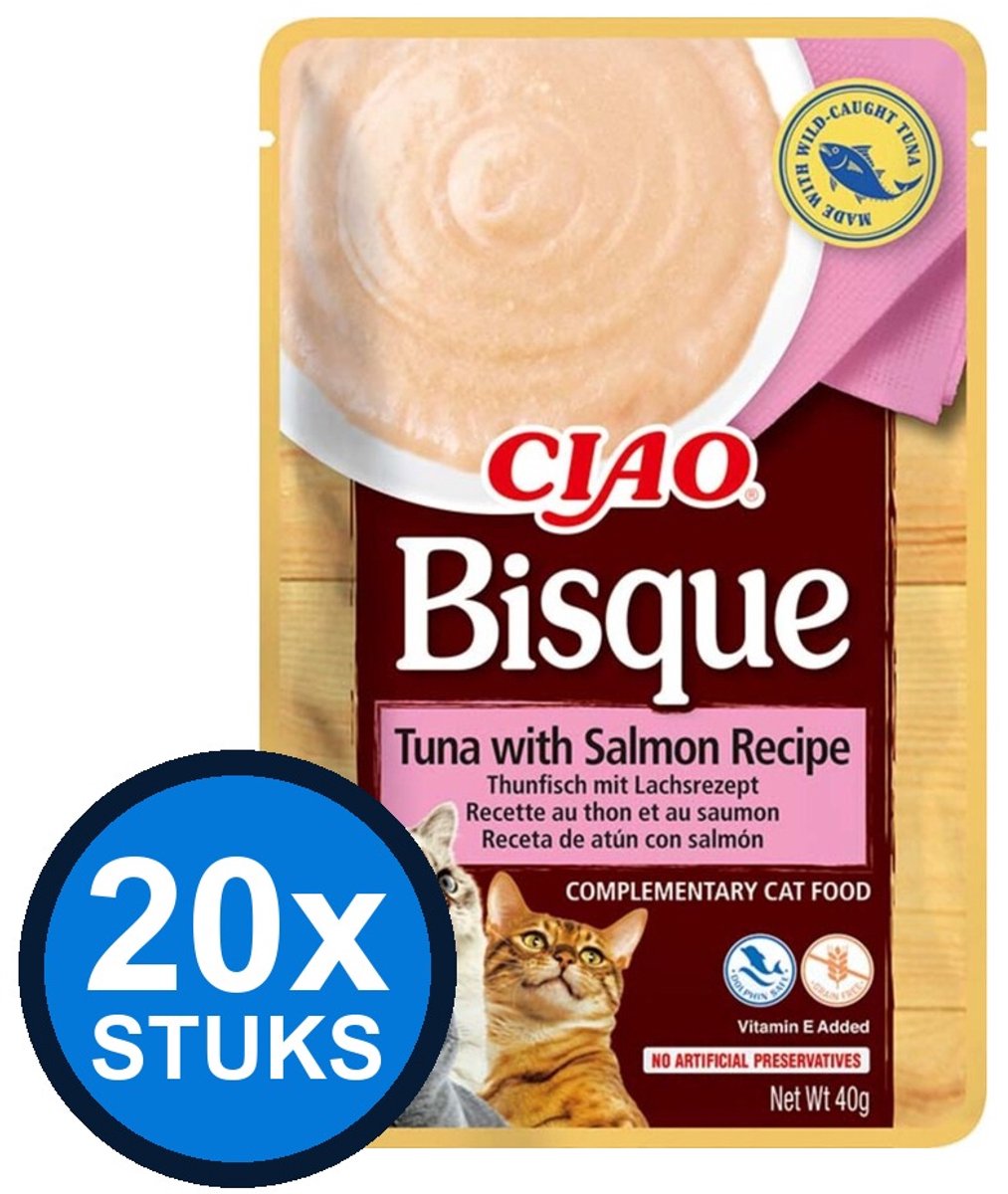 CIAO Ciao Bisque puree cat tuna&salmon 40gr
