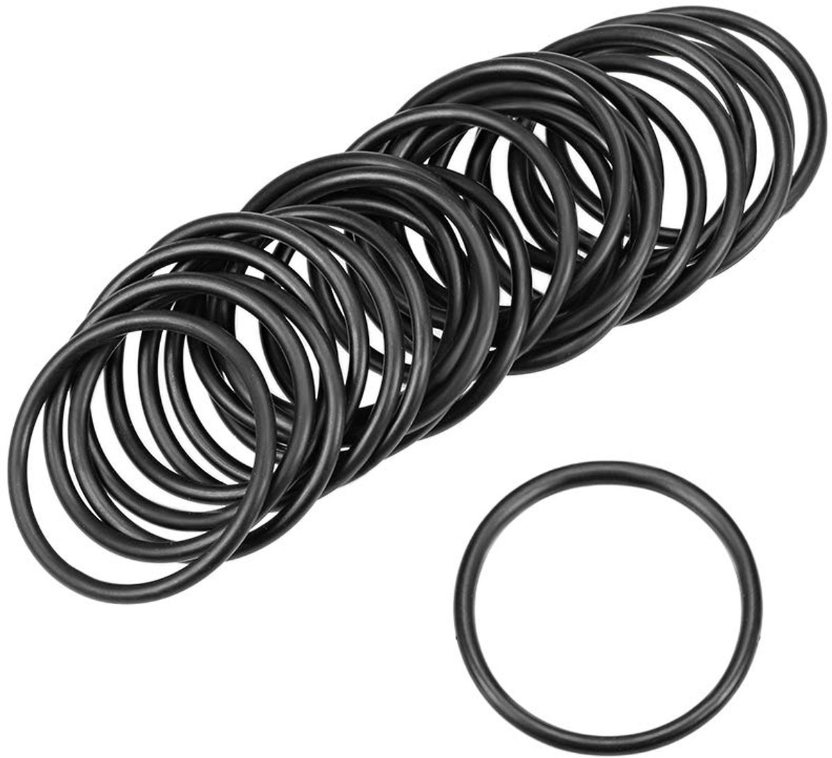 Sourcing map 25 stuks metrische nitrilrubber O-ringen afdichting 37 mm AD 32 mm ID 2,5 mm breedte