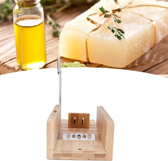 Zeepknipper met Draadknipper, Hout Handgemaakt Zeepvormen voor Het Maken van Zeep, Enkele Draad Zeepsnijders voor Het Maken van Zeep Loaf Slice, Draad Kaasschaaf voor Maken Zeep — afbeelding 5