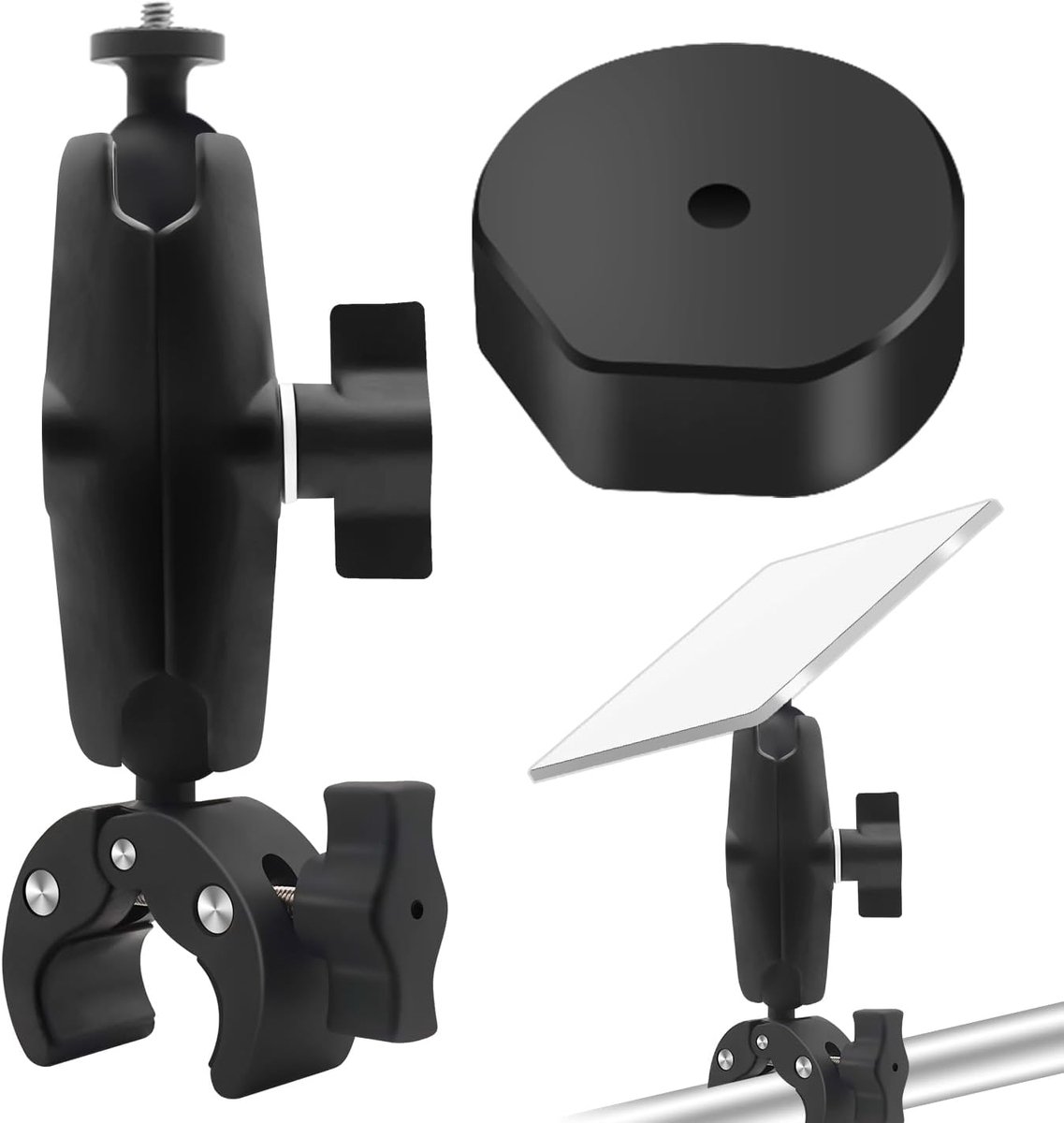 Mount Kit, Metalen Adater Verstelbare Klem Houder compatibel Voor Starlink Mini Originele Pijp voor RV Ladder Monteer Dak Rack Jacht Balkon (voor 2025 Starlink Mini)