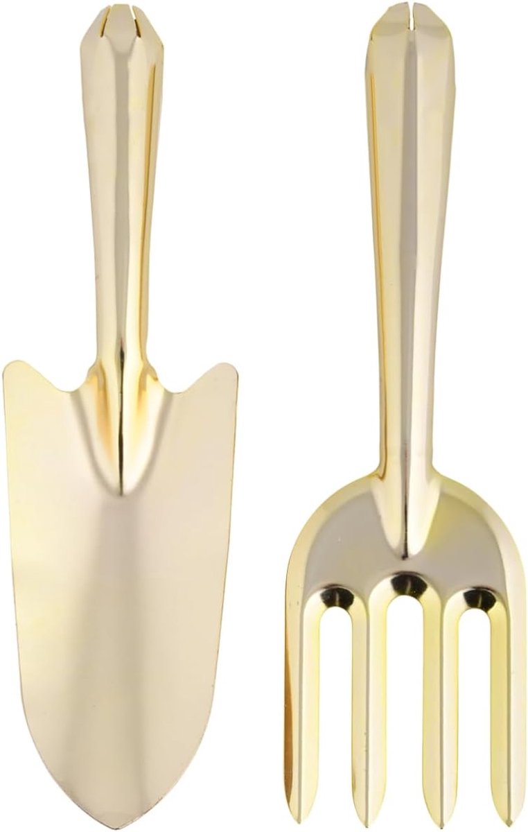 Fruits Ltd GT153 troffel en vork, goudkleurig
