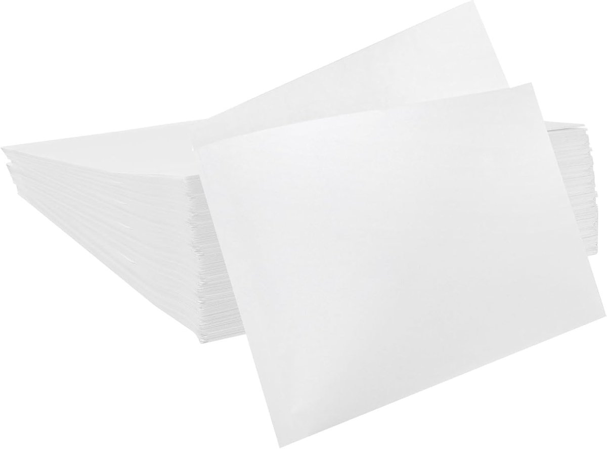 200 stuks kraftpapier sandwichzakjes 13 x 13 cm, vetdichte papieren koekjeszakjes, dubbele open papieren snackzakjes, lunchzakjes voor thuis, bakkerij, winkel, brood, wit