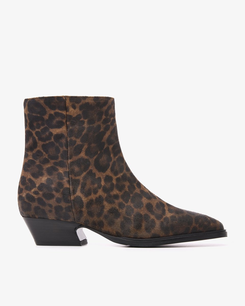 VIA VAI Keira Miller Enkellaarsjes Dames - Suède - Beige - Maat 40