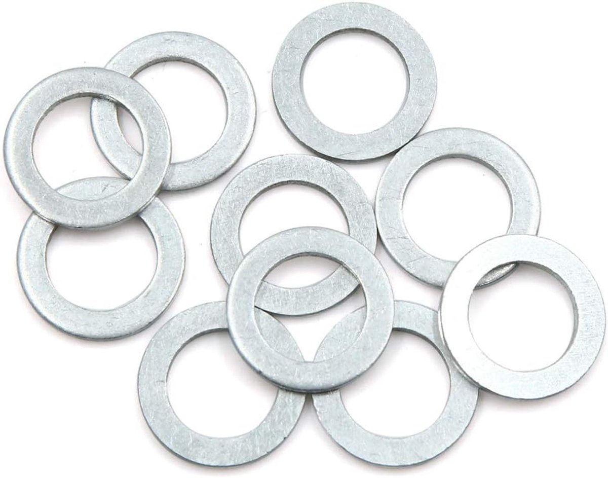 Olie sluitringen motor pakkingen afvoerplug buitendiameter 10 stuks auto 14 mm ID. 22 mm OD.