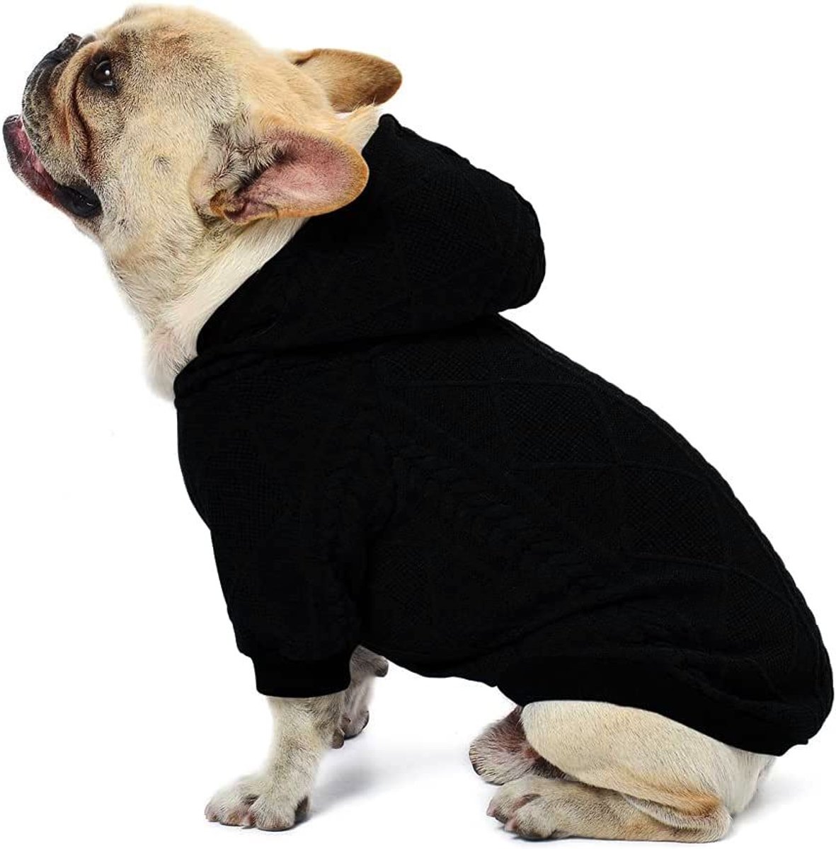 Hondentrui met capuchon Bulldog - Grijs, S