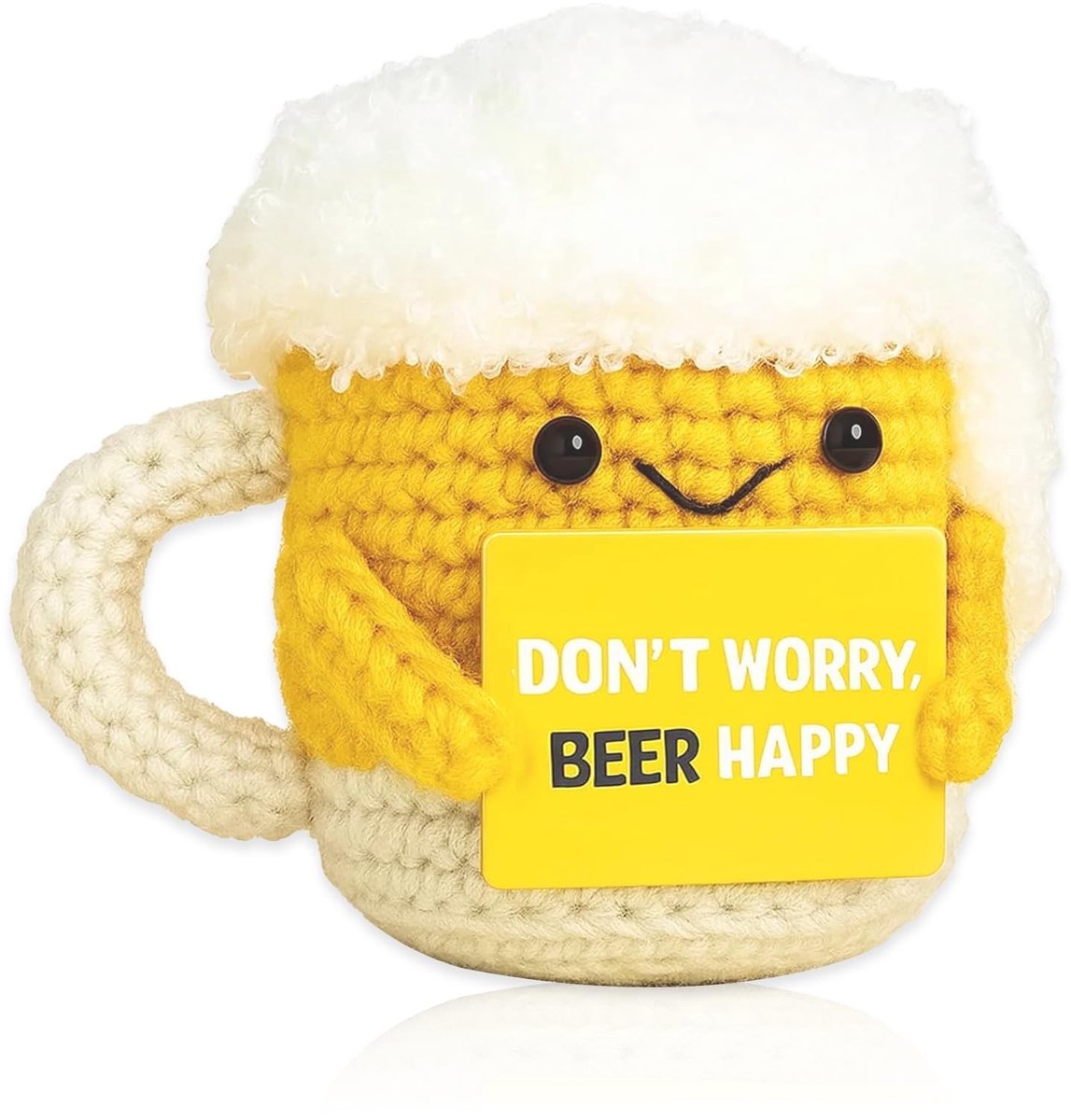 SolidKeus - Grappig Gehaakt Bierknuffeldier als Cadeau