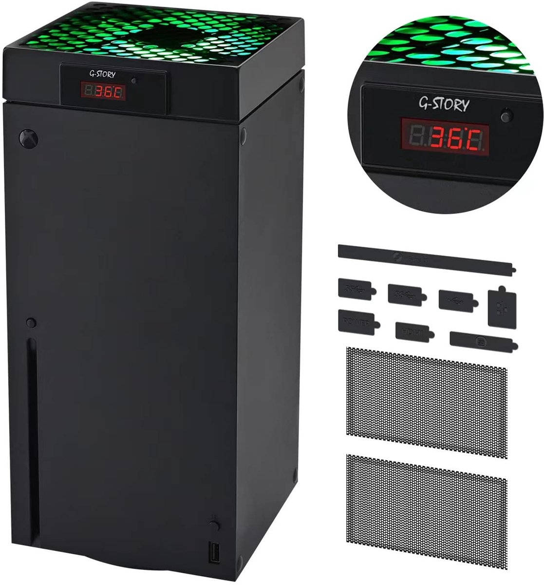 SolidKeus - Koelventilator voor Xbox Series X met RGB LED