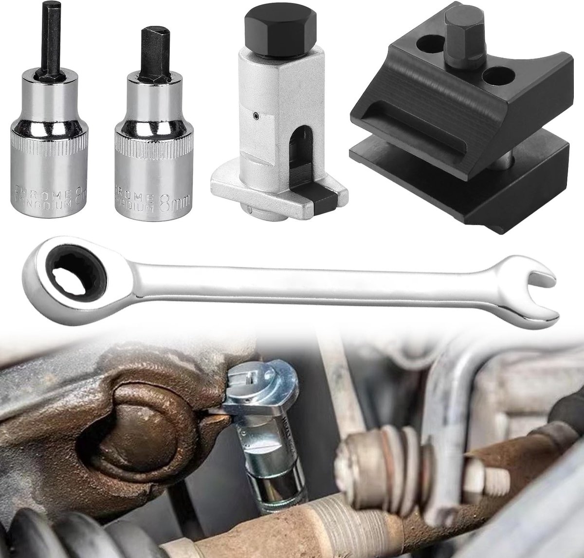 SolidKeus - 4-delige Ruimtetoolset voor Autoservice